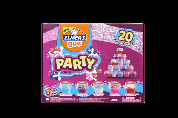 elmer Elmer’s Gue Premade Slime Slime Kit Includes Fun Unique Add-Ins Party Pack 20 Count