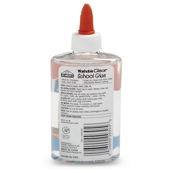Elmer Elmer's Liquid School Glue Clear Glue Washable Great For Making Slime 5 Ounces