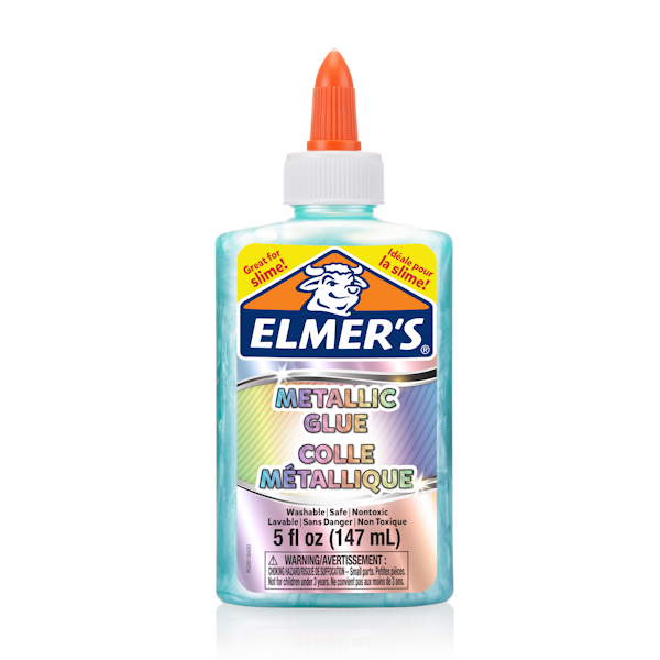elmer Elmer's Metallic Liquid Glue Great for Making Slime Washable Teal 5 Ounces