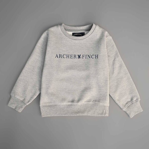 Elo A&F Boy's Archer & Finch Printed Fleece Sweat Shirt Graphite