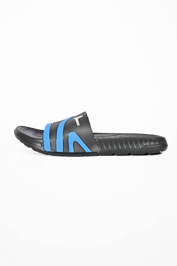 Elo Aerofit Men's Classic Comfort Slides Black & Blue