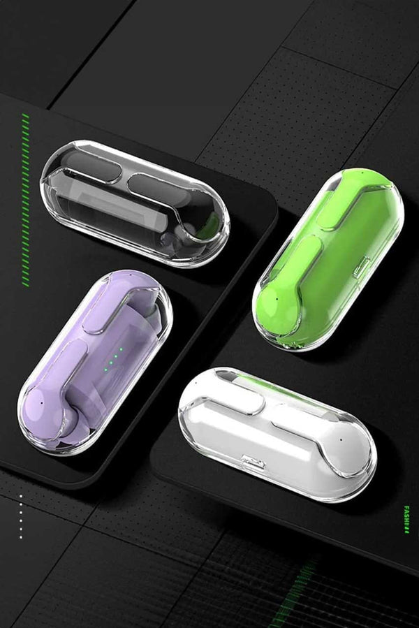 Elo Amgras V Pro Pure Bass Zero Cable TWS Bluetooth Earbuds Green