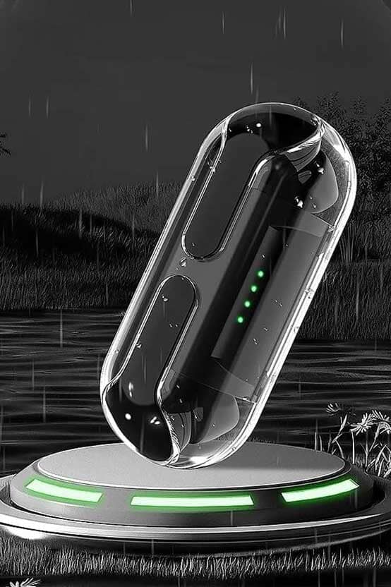 Elo Amgras V Pro Pure Bass Zero Cable TWS Bluetooth Earbuds Green