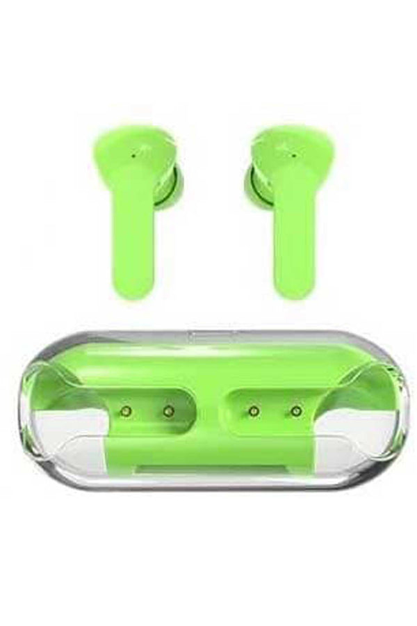 elo Amgras V Pro Pure Bass Zero Cable TWS Bluetooth Earbuds Green