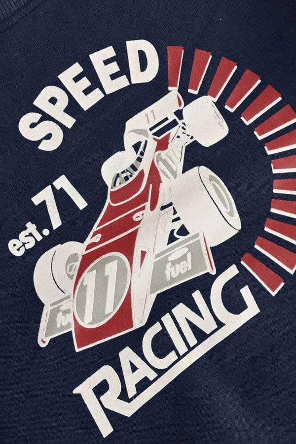 Elo Archer & Finch Kid's Speed Racing Printed Sweat Shirt Light Navy