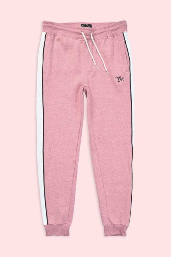 elo Archer & Finch Men's Contrast Panel Design Jogger Pants Red Marl