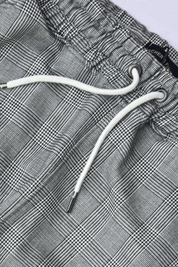 Elo Archer & Finch Men's Dalkeith Straps Jogger Pants Grey & Red