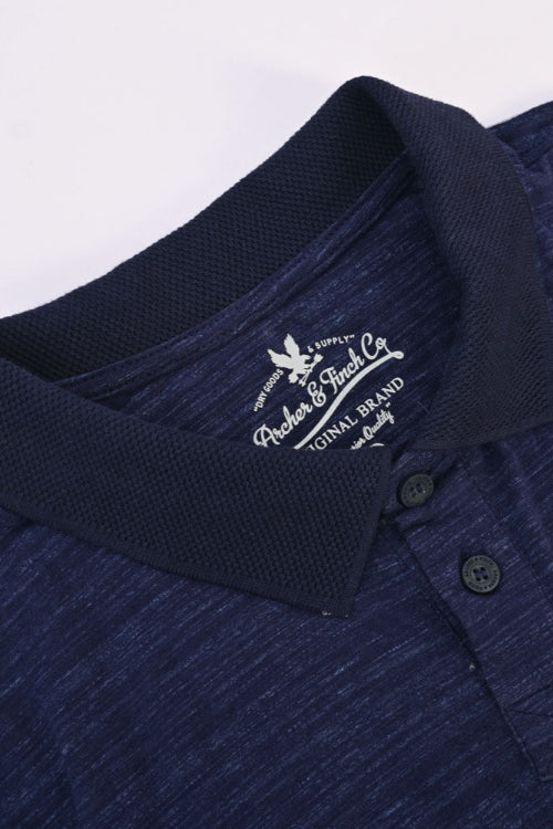 Elo Archer & Finch Men's Tarija Stylish Polo Shirt Navy