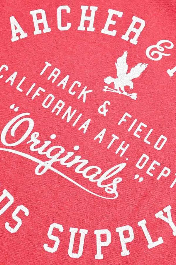 Elo Archer & Finch Men's Track & Field Printed Fleece Pullover Hoodie Heather Grey