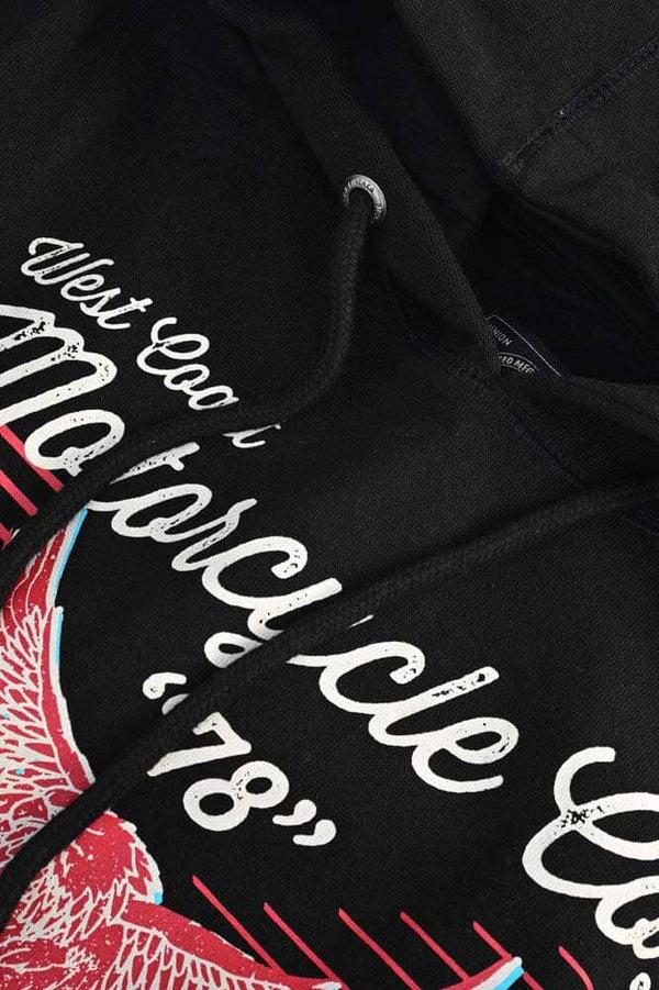 Elo Archer & Finch Men's West Coast Printed Fleece Pullover Hoodie Black