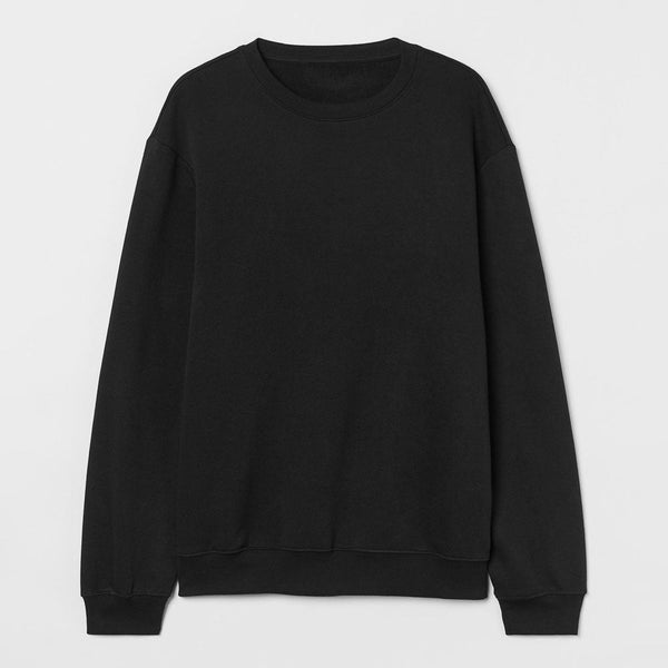 Elo Arrow Men's Solid Long Sleeve Fleece Sweat Shirt Heather Grey