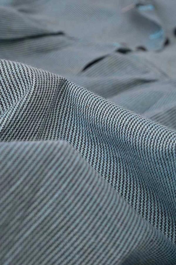 Elo Artesanos Odense Girl's Long Sleeves Frill Frock Blue