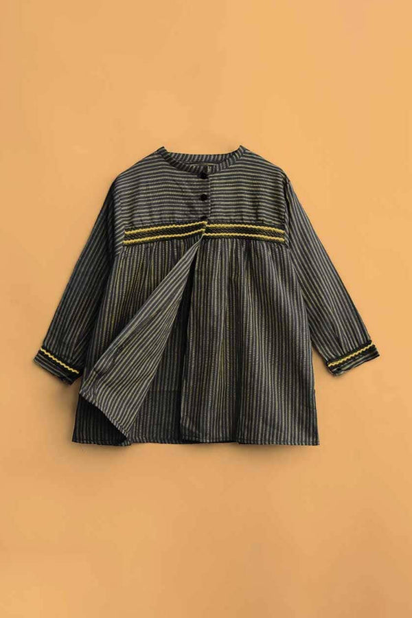 elo Artesanos Valencianos Girl's Long Sleeves Frock Black