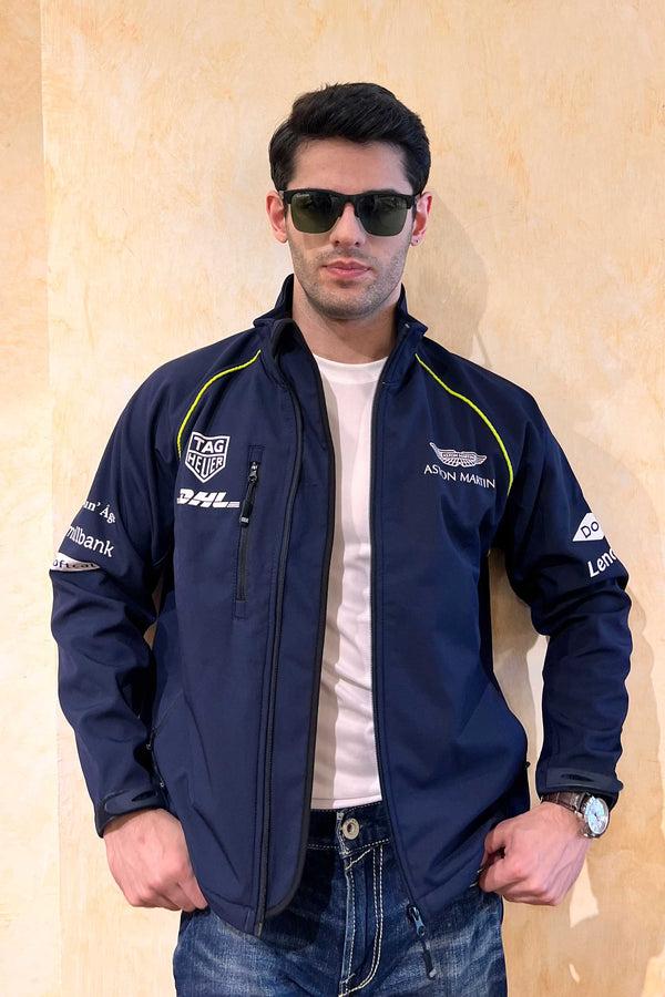 Elo Aston Martin X Polo Republica Men's Performance Softshell Jacket Navy