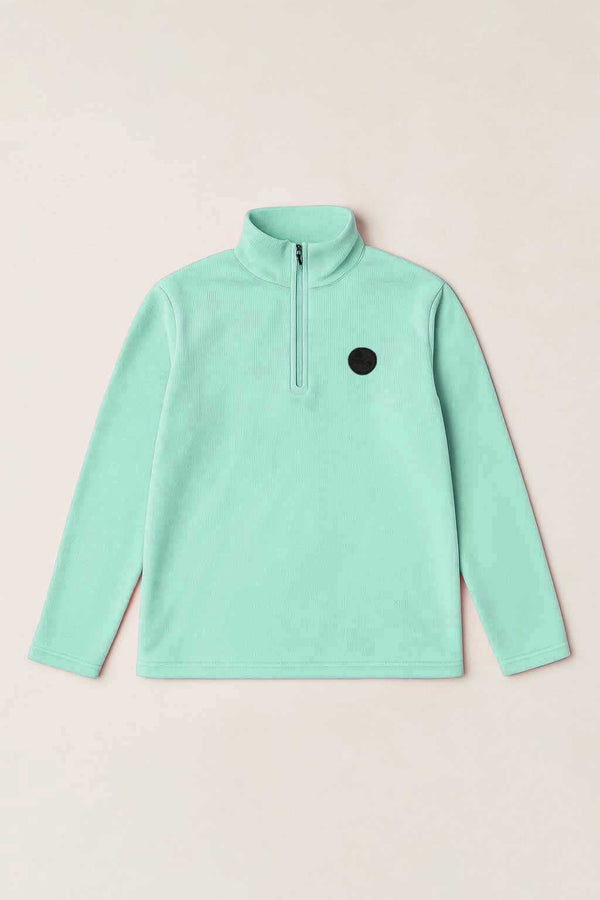 elo Ateas Men's Quarter Zipper Sweat Shirt Light Turquoise