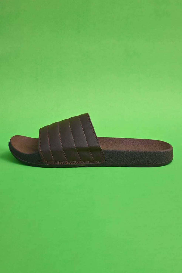 elo ATS Men's Rostock Premium Design Slides Chocolate
