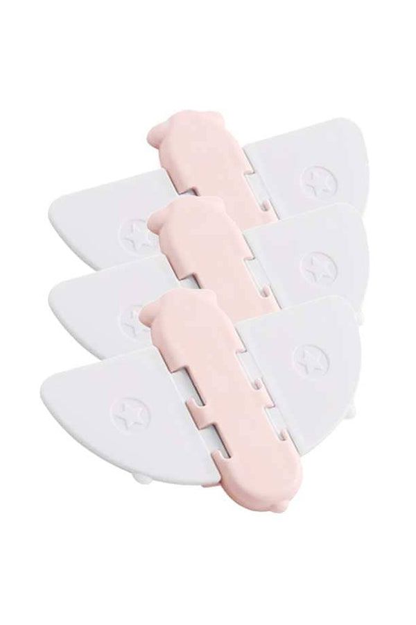 elo Baby Butterfly Style Safety Lock - Pack Of 3 White & Powder Blue