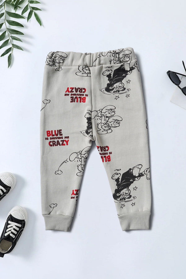 Elo Baby Club Kid's Crazy Printed Jogger Pants Grey