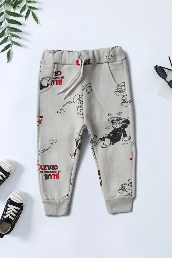 elo Baby Club Kid's Crazy Printed Jogger Pants Grey