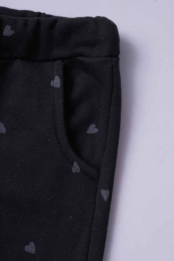 Elo Baby Club Kid's Heart Printed Jogger Pants Pink