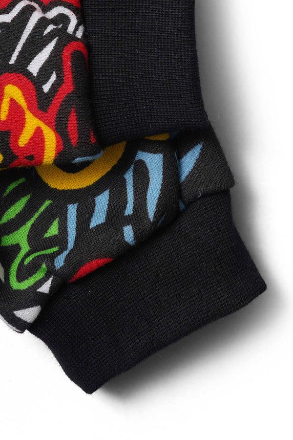 Elo Baby Club Kid's Hype Printed Terry Jogger Pants Black