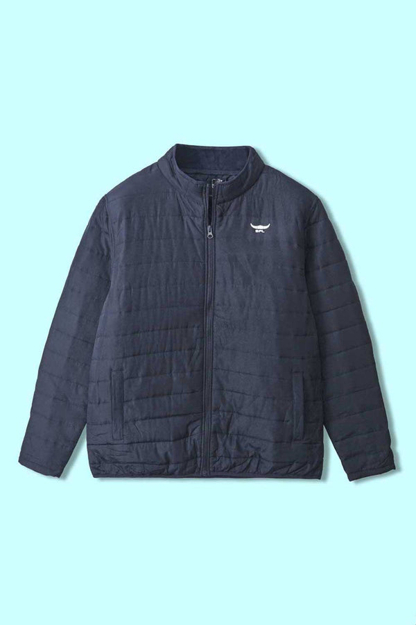 elo BFL Men's Logo Printed Puffer Zipper Jacket Graphite