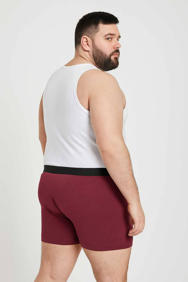 Elo Big Sizes Men's Contrast Waistband Boxer Shorts Green