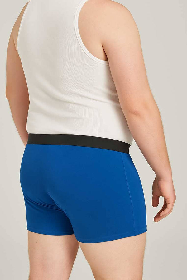 Elo Big Sizes Men's Contrast Waistband Boxer Shorts Green