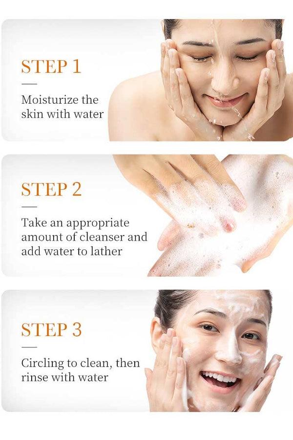 Elo Bioaqua Vitamin C White Brighten Oil Control Deep Cleanser