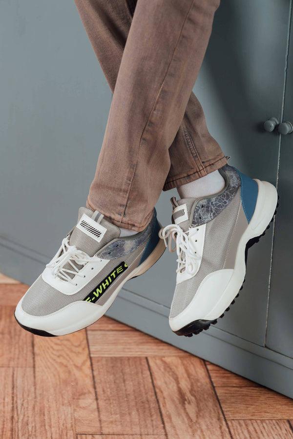 Elo Black Camel Men's Classic High Gripper Jogger Shoes Grey