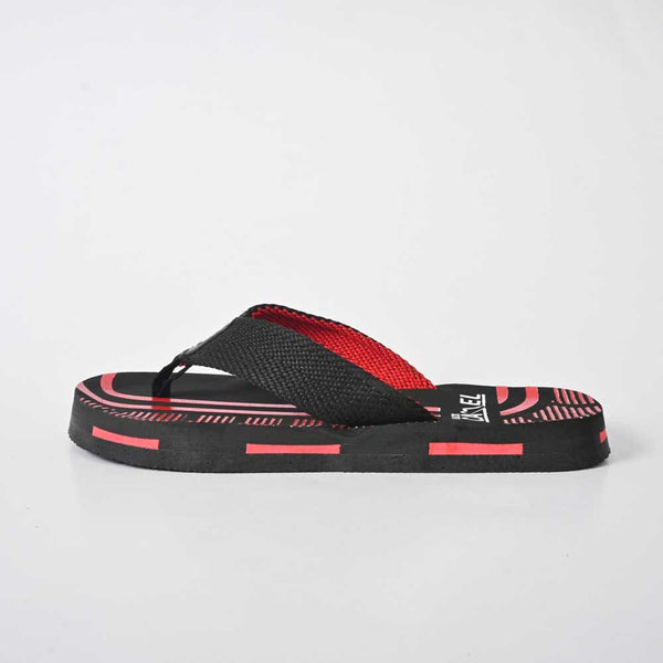 Elo Black Camel Men's Duisburg Ultra-Light Soft Flip Flops Black & Red