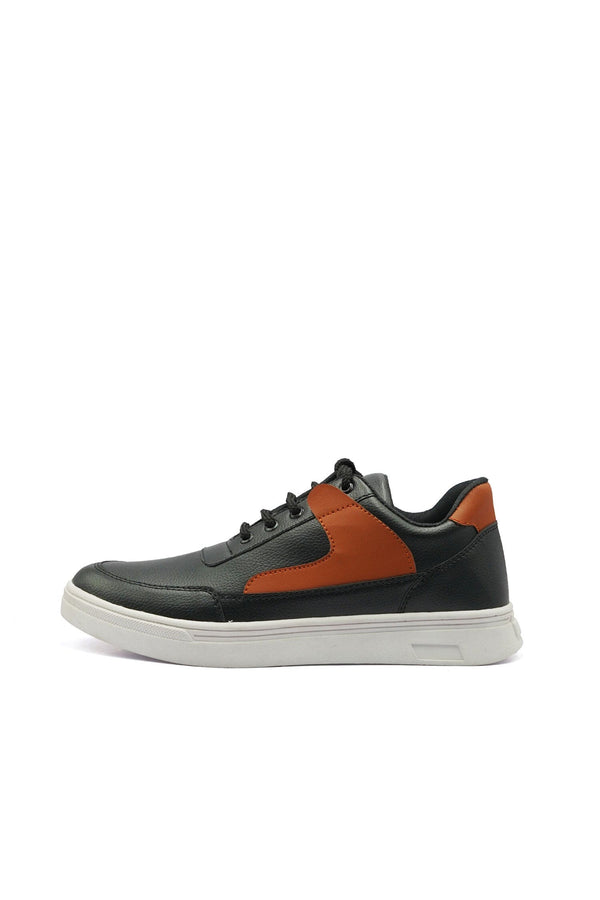 Elo Black Camel Men's Salford High Sole Sneaker Black & Brown
