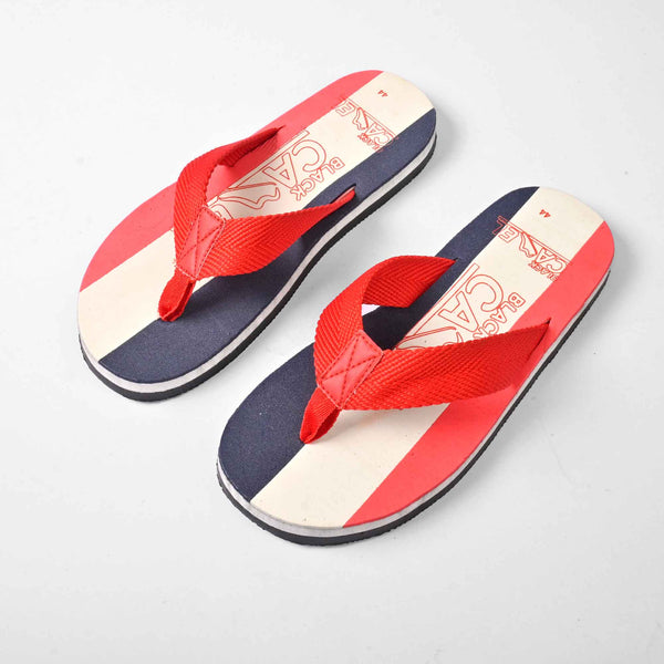 elo Black Camel Men's Soft & Smooth Flip Flop Slippers Red & Navy