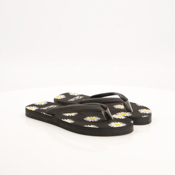 Elo Black Camel Women's Daisy Flip Flop Slippers Black