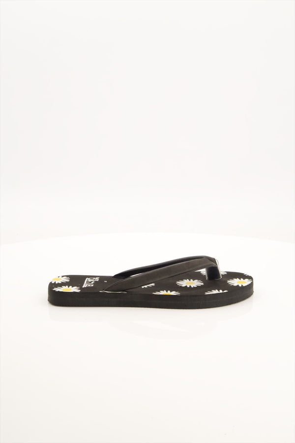 elo Black Camel Women's Daisy Flip Flop Slippers Black