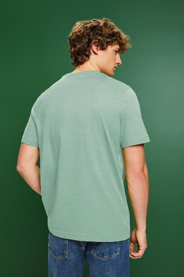 Elo Blend Men's The Hardest Printed Tee Shirt Aqua Blue & Maroon