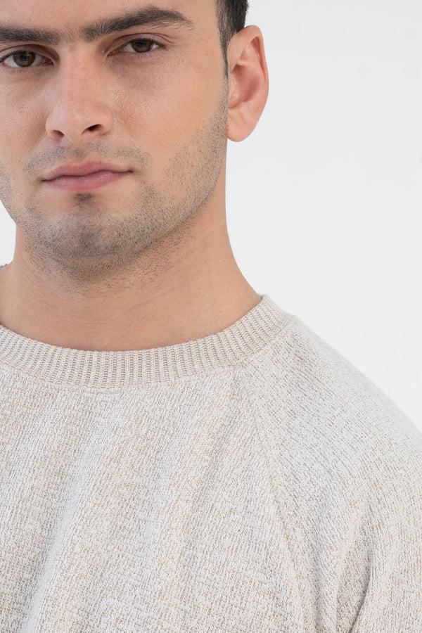 Elo BOA Men's Raglan Sleeve Fleece Sweat Shirt Oatmeal