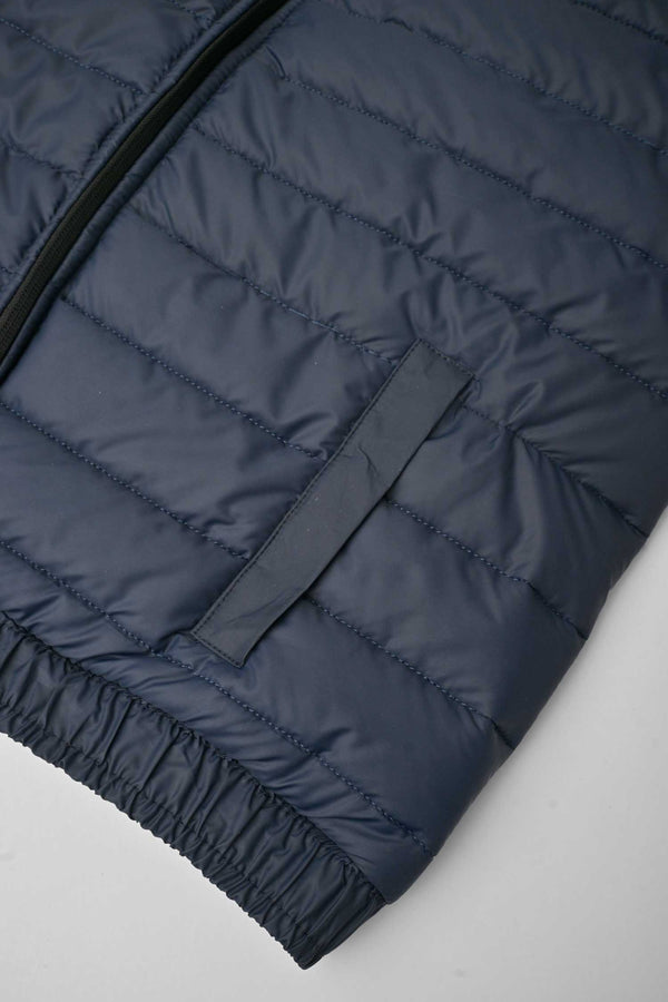 Elo Burnt Soul Men's 7 Embroidered Body Warmer Puffer Gilet Navy