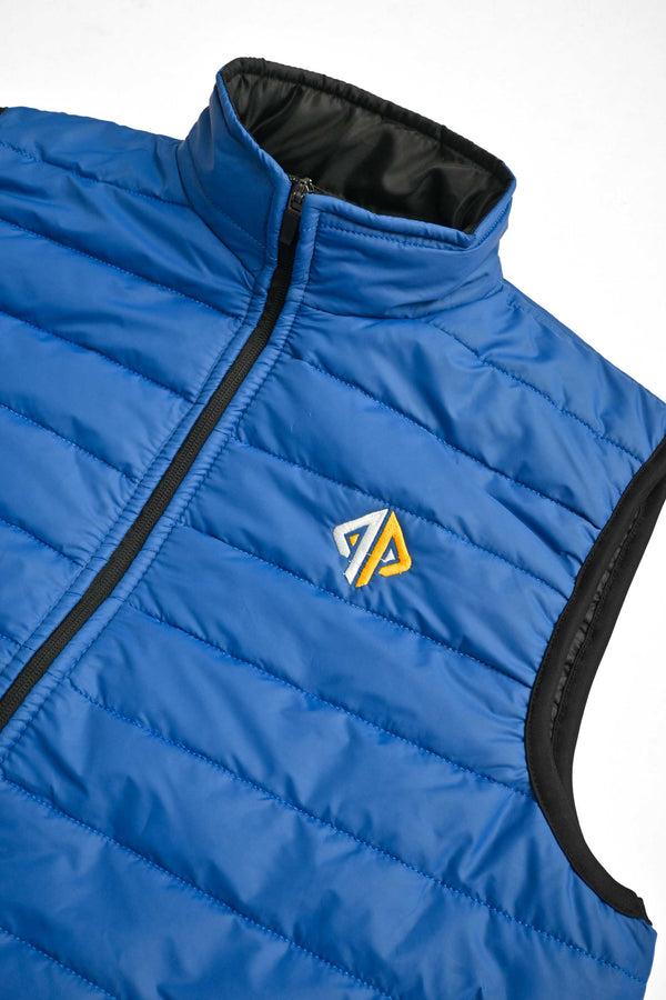 Elo Burnt Soul Men's Arnhem Embroidered Body Warmer Puffer Gilet Royal