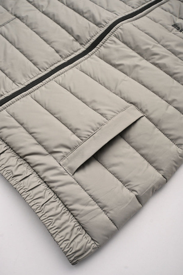 Elo Burnt Soul Men's Logo Embroidered Body Warmer Puffer Gilet Grey