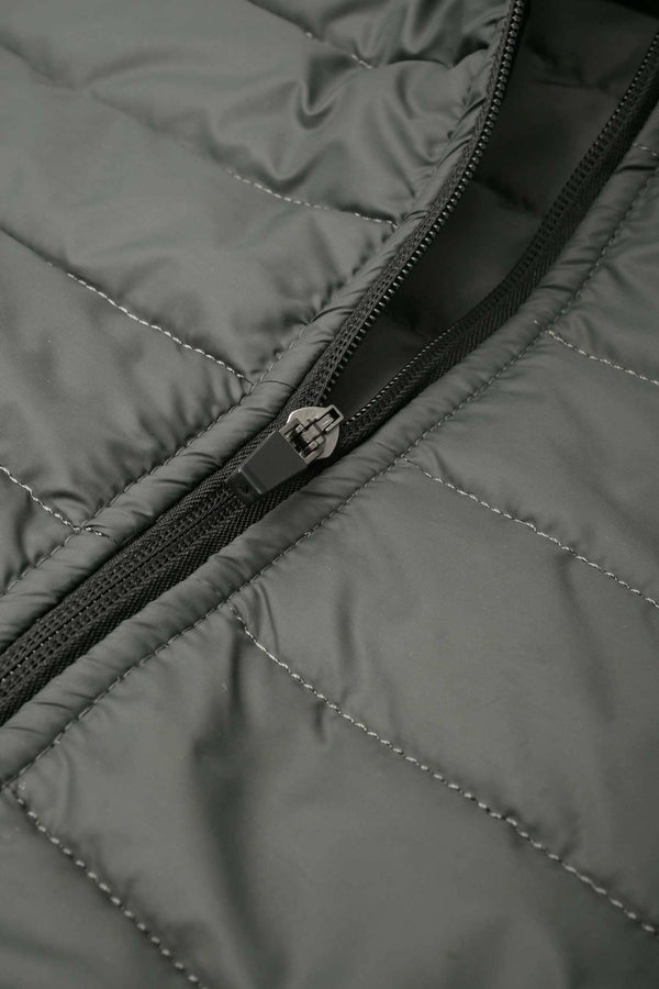 Elo Burnt Soul Men's Logo Embroidered Body Warmer Puffer Gilet Graphite