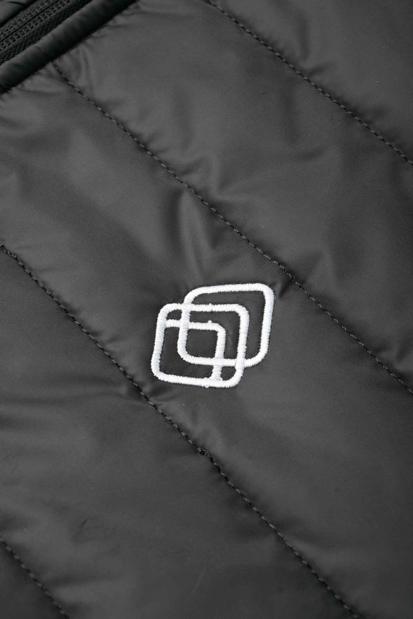 Elo Burnt Soul Men's Logo Embroidered Design Puffer Jacket Black Logo
