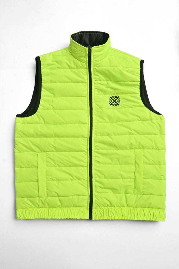 Elo Burnt Soul Unisex Viedma Embroidered Body Warmer Puffer Gilet Parrot