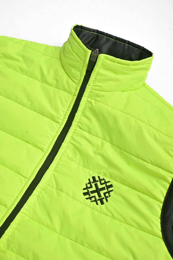 Elo Burnt Soul Unisex Viedma Embroidered Body Warmer Puffer Gilet Parrot