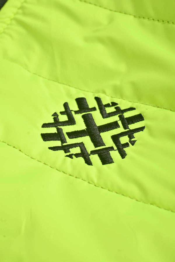 Elo Burnt Soul Unisex Viedma Embroidered Body Warmer Puffer Gilet Parrot