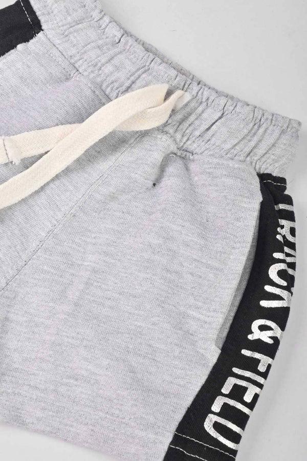Elo C&A Kid's Track & Field Terry Shorts Heather Grey