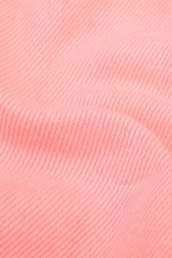 Elo Candy Denim Girl's Lagos Denim Shorts Coral Pink