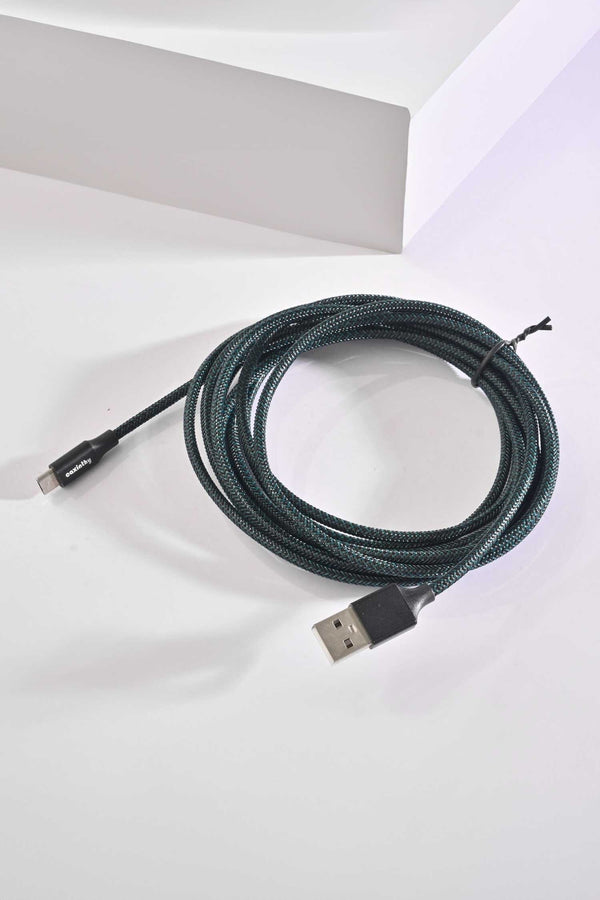 Elo Caxinthy Android Fast Charging Cable - 3 Meter Bottle Green
