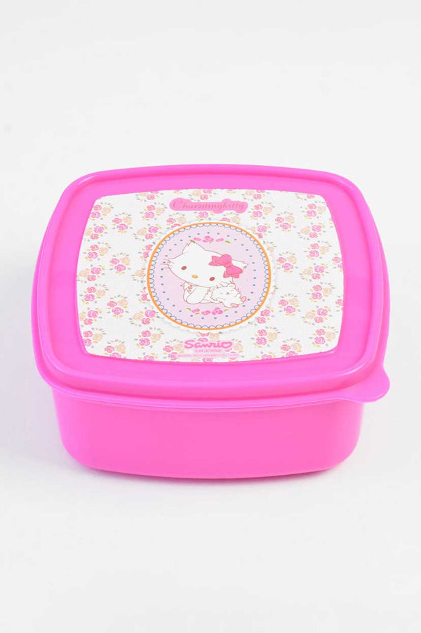 Elo Charmmy Kitty Clip Closure Food Lunch Box Magenta