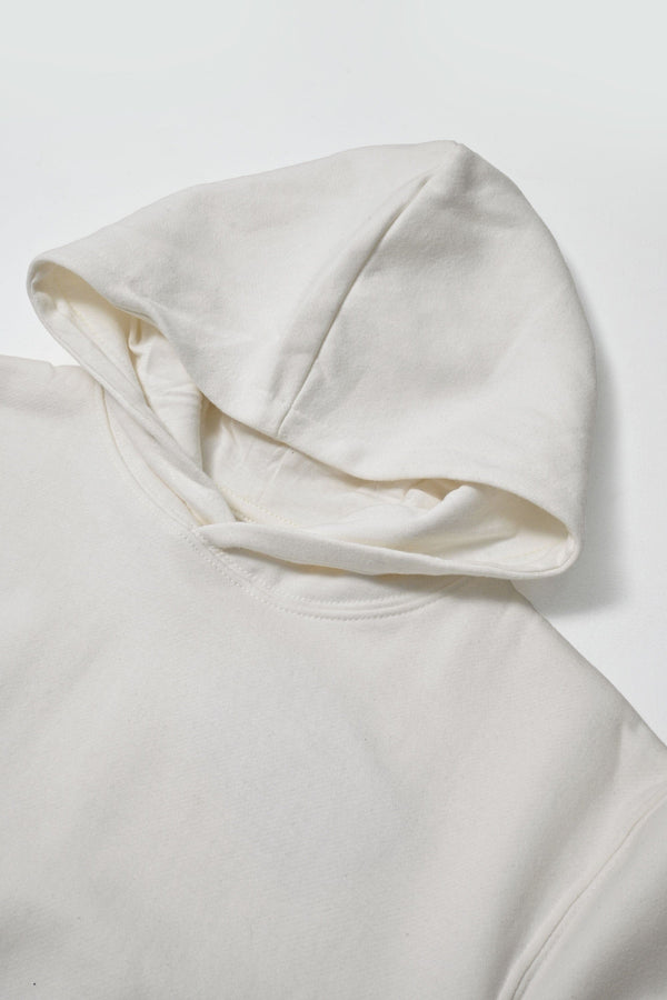 Elo Code Girl's Premium Fleece Pullover Hoodie Off White